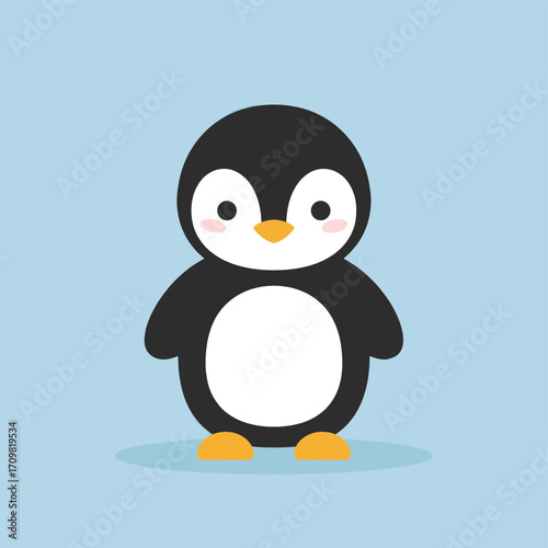 Cute Vector of Little Penguin