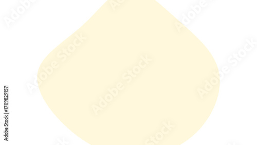 Subtle abstract background featuring a soft, organic cream shape on a white backdrop, ideal for minimalist design and tranquil aesthetics.