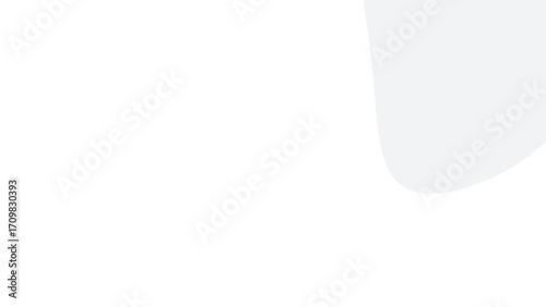 Clean, minimalist white background with a subtle, abstract light gray curved shape, providing ample copy space for modern design and branding projects.