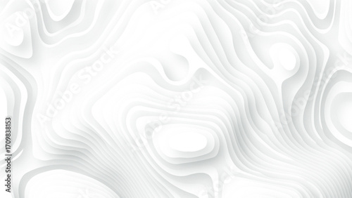 Modern and trendy background. Abstract design with wave shapes in a paper cut style. Background template for your design, with space for your text. Vector Illustration