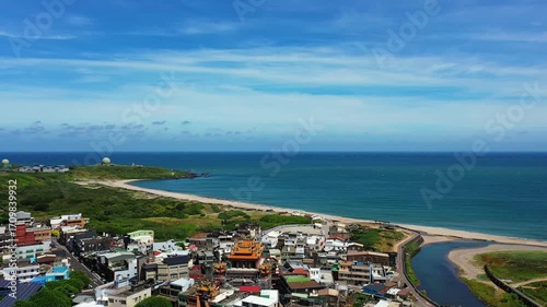Beautiful Mountain and Seascape Horizon in Taiwan