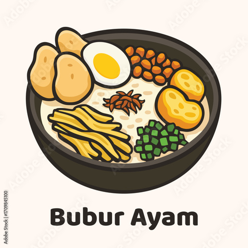 Bubur Ayam Indonesian Food