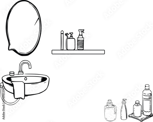 Image of sink and glass