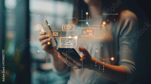 Smart Notifications in Banking Apps A mobile banking, Digital banking transaction financial