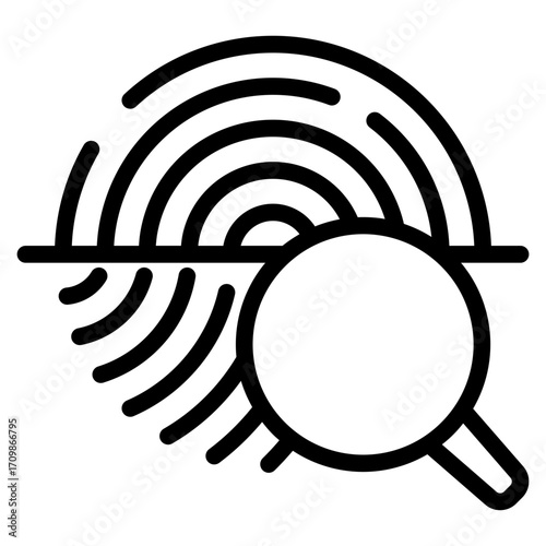 Avidence icon in vector illustration