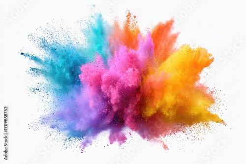 Vibrant explosion of colorful powder (3)