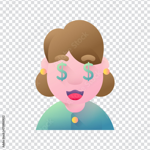 Greed Money Eyes Icon
