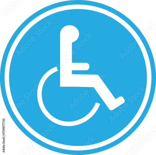 blue disabled parking sign