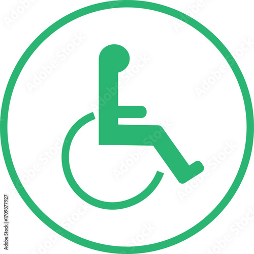 green disabled icon button