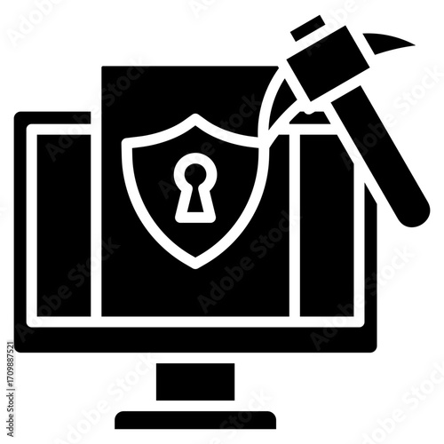 Brute Force glyph icon