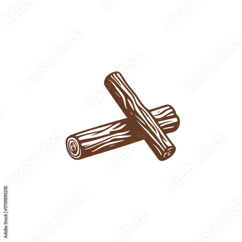 Abstract cinnamon sticks vector