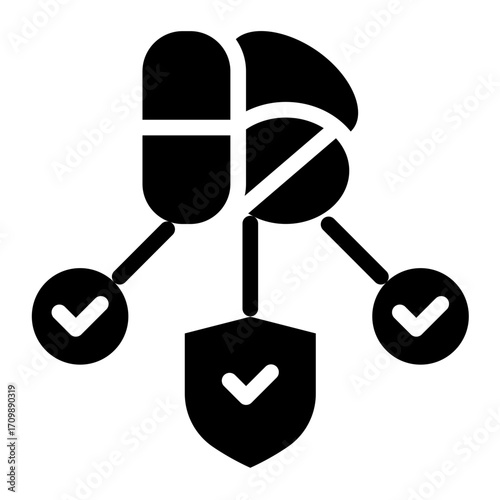 Feasibility icon glyph style vector illustration	
