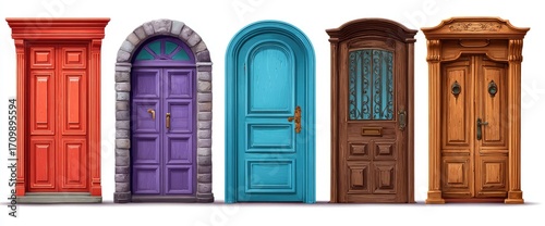 Colorful Vintage Doors