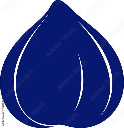 midnight blue fig a icon of enigmatic fruit and natures stillness, isolated on transparent background