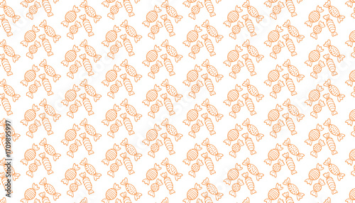 halloween candy vector seamless pattern