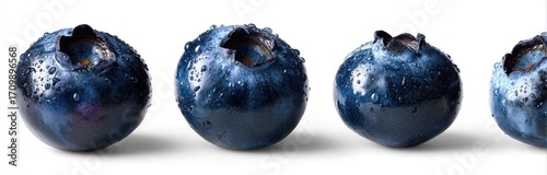 Panel kuchenny z motywem Close-up of three fresh blueberries