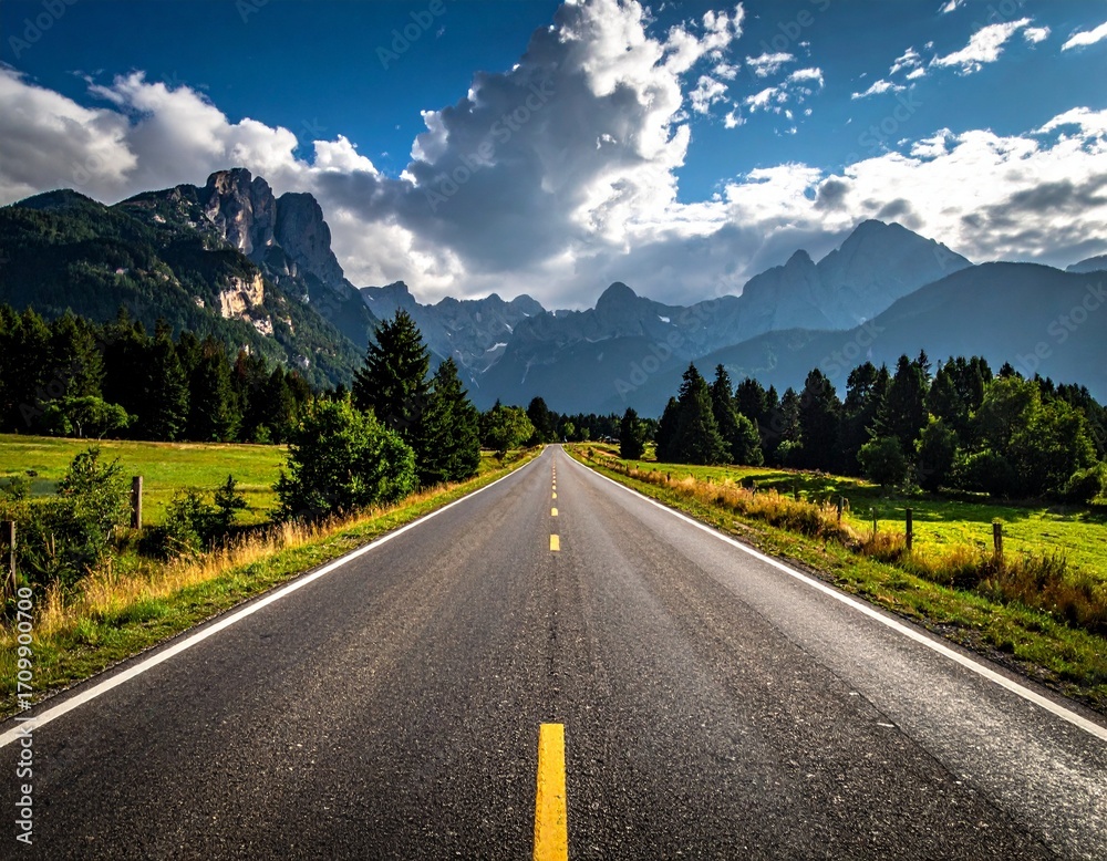 Fototapeta premium road to the mountains