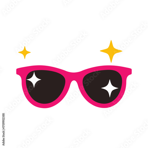 sun glasses and sunglasses vector