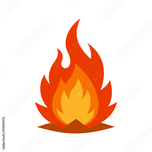 vector fire icon