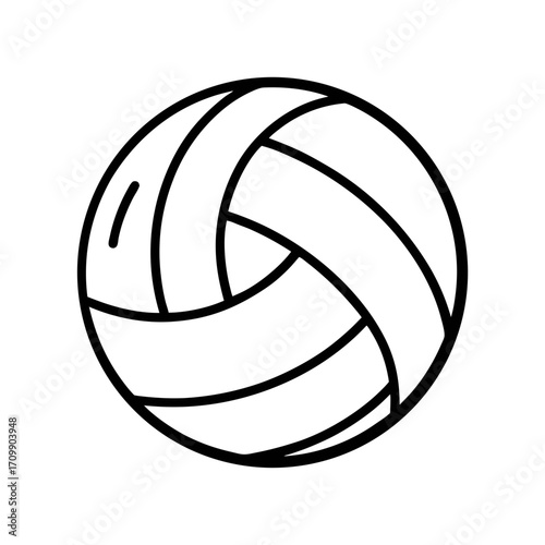 volleyball vector line art
