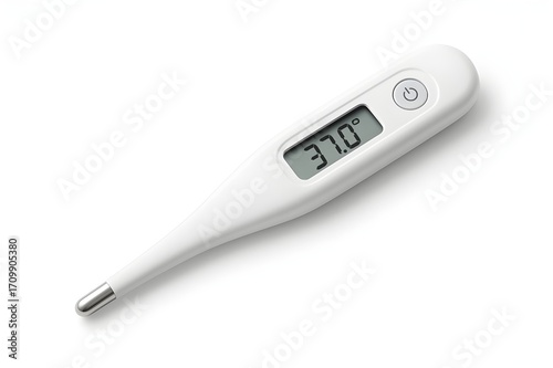 Digital thermometer with temperature reading display