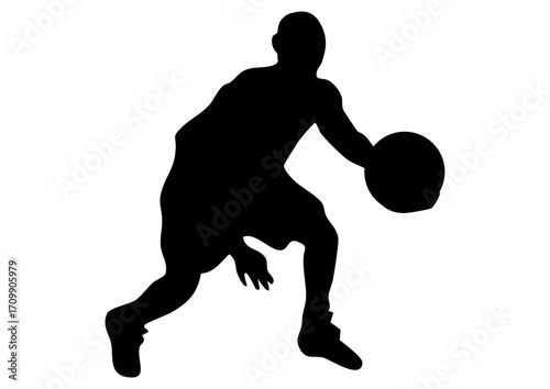 バスケット選手のシルエット
