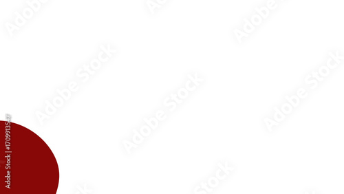 Minimalist background with a deep red quarter circle in the bottom left corner, offering a clean, modern, and versatile design element.