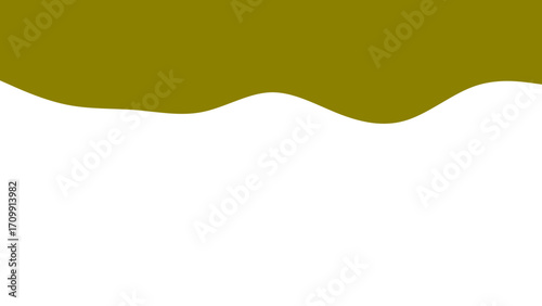 Modern abstract background with a wavy olive green shape on a clean white field, ideal for design elements, presentations, or contemporary branding.
