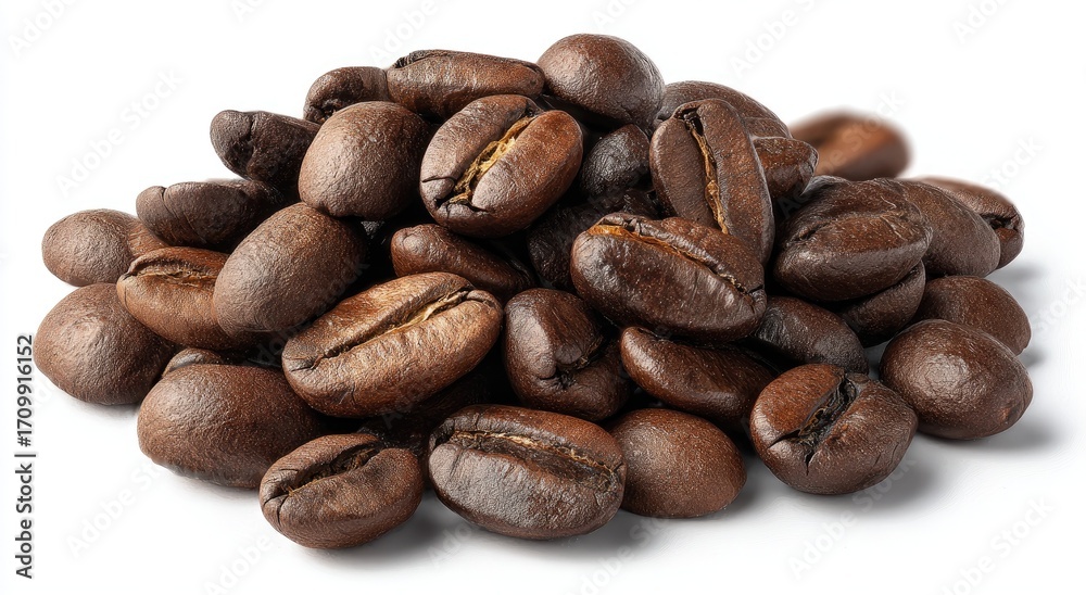 Obraz premium Roasted coffee beans piled high (2)