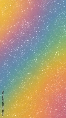 Pastel Rainbow Gradient with Glitter