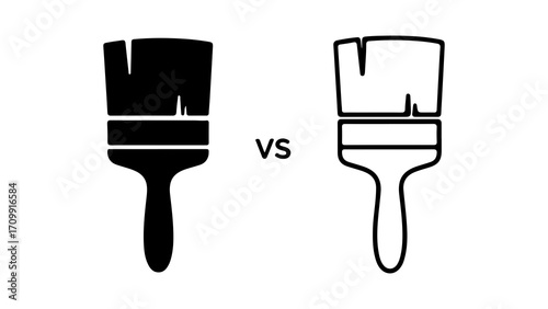 Comparison of Two Paintbrushes.