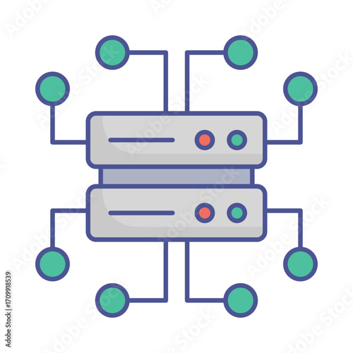 Cyber technology Vector Icon which can easily modify or edit