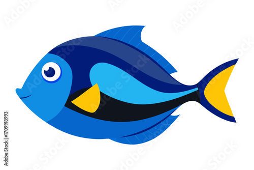 vector illustration of a fish