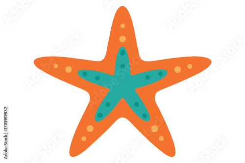 starfish isolated on white background