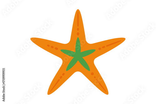 starfish isolated on white background