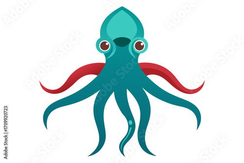 cartoon octopus vector illustration