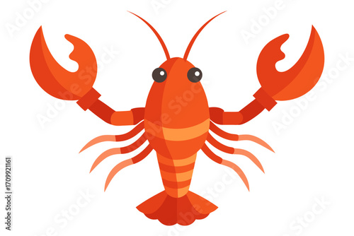 vector illustration of a crab