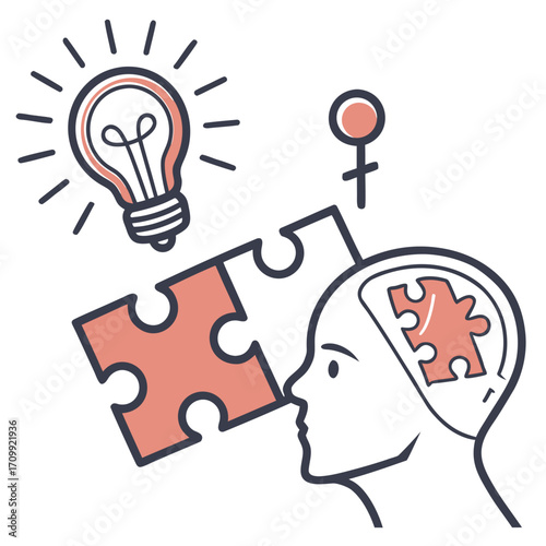 man thinking with idea