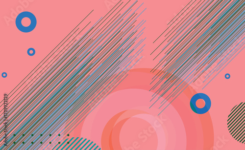 Modern circle line abstract colorful design for  cover design, website, banner, flyer,