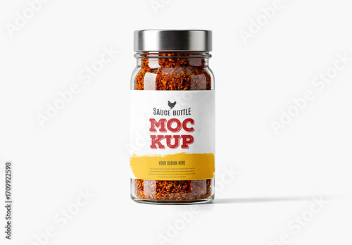 Jar Condiment Bottle Mockup