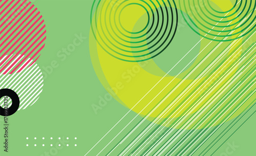 Modern circle line abstract green  design for  cover design, website, banner, flyer,