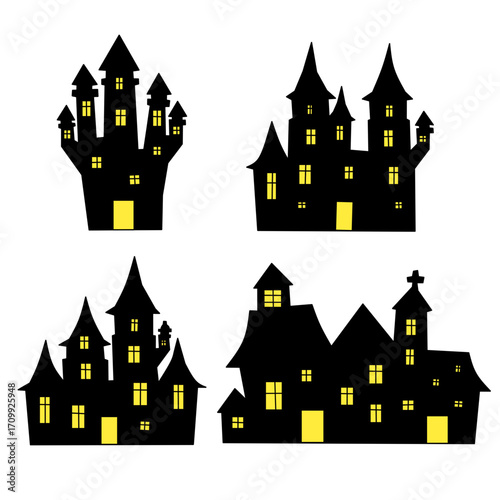 vector illustration of a castle