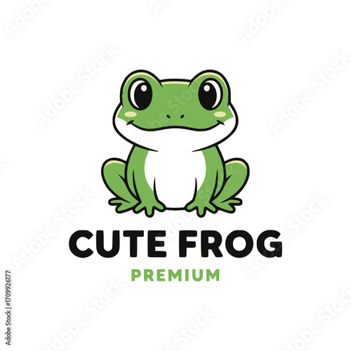 Frog logo design vector illustration