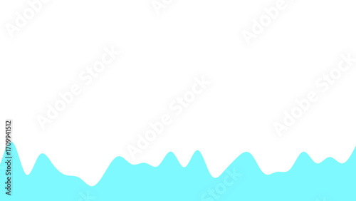 Clean, modern abstract blue wavy shape on a crisp white background, perfect for design elements, backgrounds, or soothing conceptual imagery. Versatile and simple.