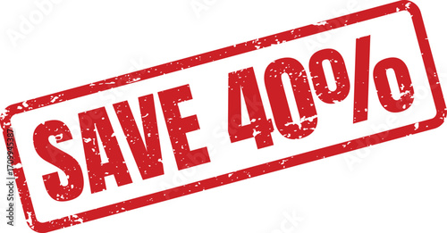 A red rectangular stamp announces a 400% savings offer