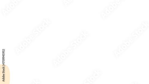 Subtle, organic light beige shape subtly anchors a pristine white canvas, offering ample negative space for creative designs and serene concepts.