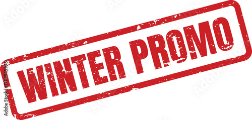 A red rectangular stamp announces a winter promo offer