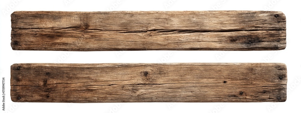 Naklejka premium Two weathered wooden planks (1)