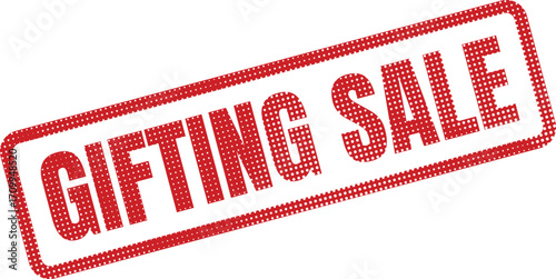 A red Gifting Sale stamp announces a promotional event