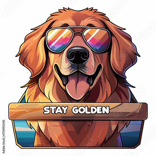logo con un cane che indossa occhiali da sole 03